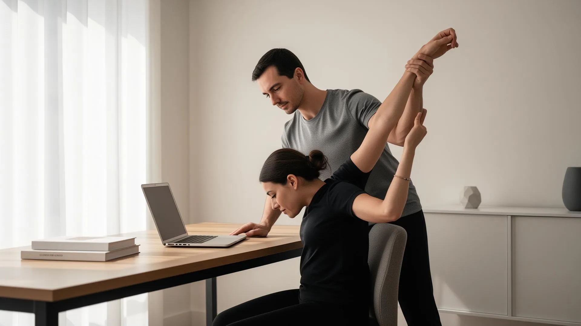 Télétravail et maux de dos : comment un kinésiologue ou un entraîneur à domicile peut corriger votre posture ?